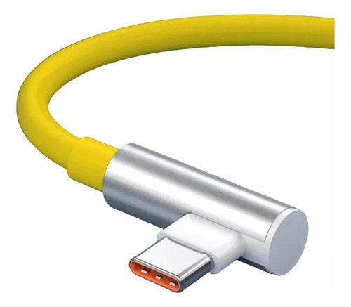Cabo Turbo 120w 67w 6a Compatível Com Poco X4 F4 Pro Mi12 Cor Amarelo