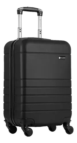 Mala Bordo Abs Sestini 360 Essencial 2 Com Roda Removível Preto Lisa