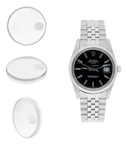 Vidrio Plexi Para Reloj Rolex 15000 34 Mm