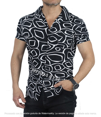 Camisa Hombre Manga Corta Diseño 9