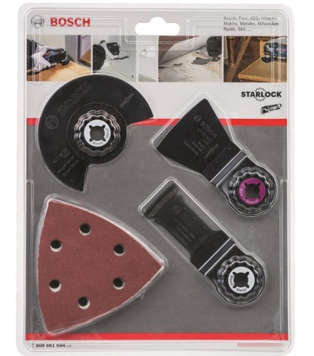 Set Juego 13 Pieza Multicortadora Gop Bosch Makita Milwaukee Color Negro