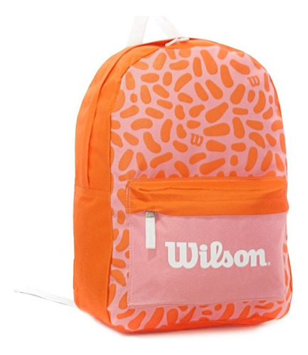 Mochila Wilson Mujer Urbana Porta Notebook Deportes Gym Color Naranja