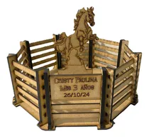 Comprar Centros Mesa Vaquero Caballo Para Bodas Fiestas De Mdf 30 Pz Natural
