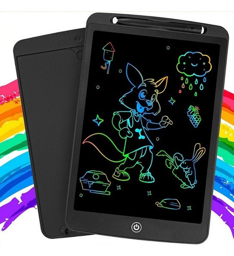 Lousa Mágica Tela 12 Lcd Tablet Infantil De Escrita Colorida Cor Rosa