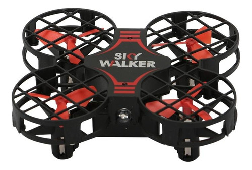 Mini Dron Cyclone Sky Walker Con Luz Modo Estabilizador Color Negro