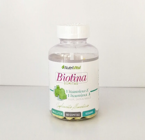  Biotina + Vitaminas E Y A   Gummies 60 Cap. 