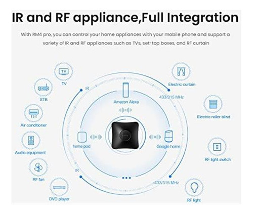 Control Remoto Universal Broadlink Rm4 Pro Ir Rf Wifi Smart