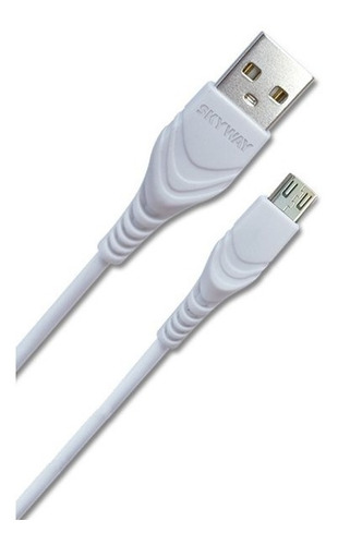 Imagen 1 de 5 de Cable Micro Usb De Carga Rapida Y Datos 1 Metro - 2.4 Skyway