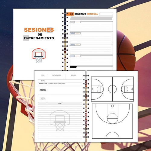 Agenda Entrenador Basquet Pdf Pptx - 100% Editable Blanco Entrenador Basquet 2025