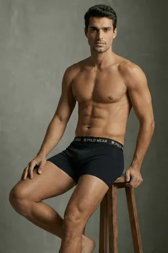 Kit com 6 Cuecas Polo Wear Boxer Algodão