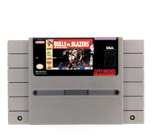 Bulls Vs Blazers And Nba Playoffs - Original Super Nintendo