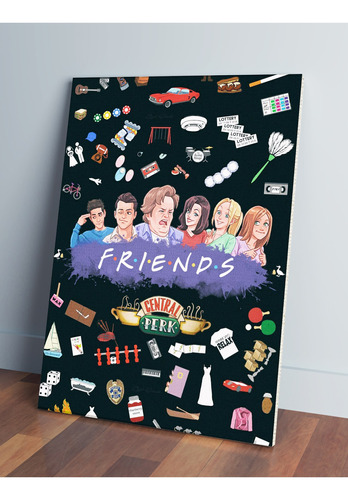 Cuadro Friends 482 30x40 Mdf Memoestampados