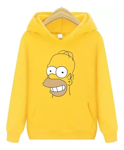 Los Simpsons Buzo Caras - Canguro Hoodie Con Capucha