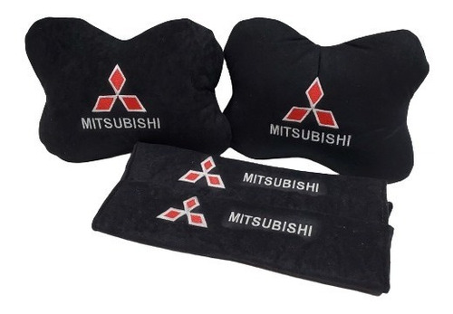  Almohadas Reposa Cabeza Nuca Protector Cinturón Mitsubishi