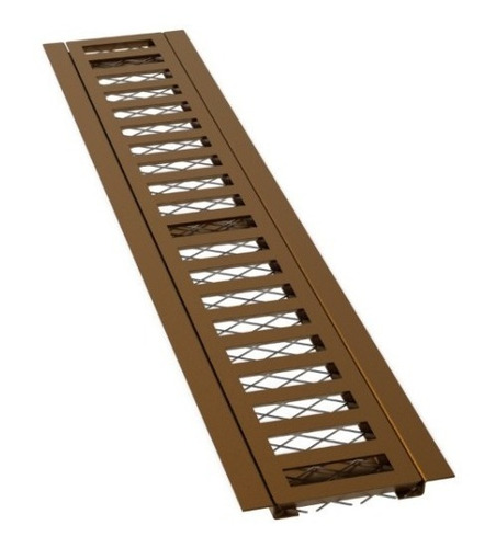 Kit 2 Ralo Linear 10x100 Cm Grelha Aluminio (modular 50cm)
