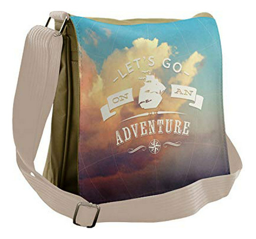 Bolso De Mensajero - Ambesonne Adventure Bag, Lets Go On Cle