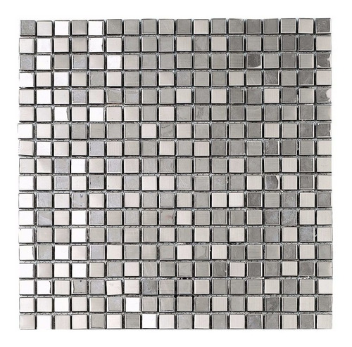 Malla Revestimiento Decorativo Dune Metalic Silver 30x30