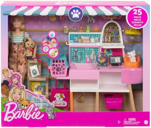 Barbie Muñeca Modelo Cuidado De Mascotas