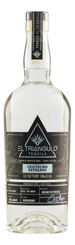 Tequila El Triangulo Cristalino Reposado 750 Ml