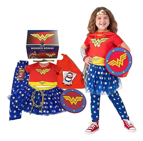 Rubies Imagine Girls Wonder Woman Disfraz Y Super Hero Play