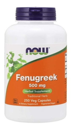 Now Foods | Fenugreek | 500mg | 250 Veg Capsules