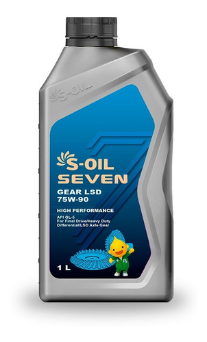 Aceite Sintético 75w-90 S-oil Seven 2 Litros 