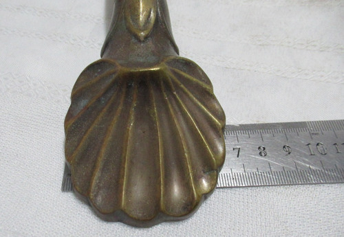 Antiguo Lote 5 Herrajes Bronce Apliques Decoración Muebles (Usado)