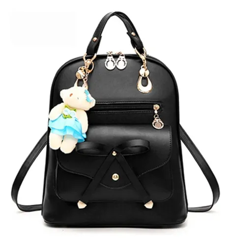 Mochila, Cartera Juvenil, Bolso Mujer Eco Cuero Impermeable.