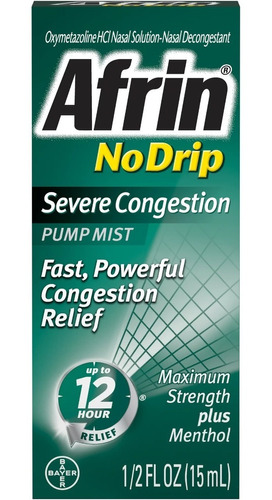 Spray Para La Congestión Severa Afrin No Drip Maximum