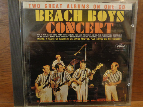 The Beach Boys Concert 2 Albums En Un Cd Excelente Uk Rock 2