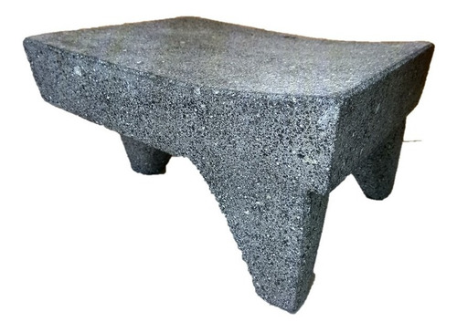 Metate De Piedra Volcanica De 28 Cm X 35 Cm.