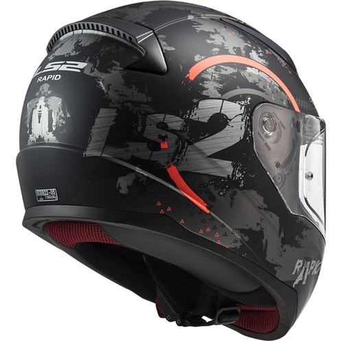 Casco Integral Ls2 Para Moto Ff353 Rapid Circle Titanium