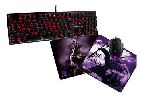 Combo Gamer Primus 3 En 1 C Teclado Mecánico Mouse Kp1 3 Css