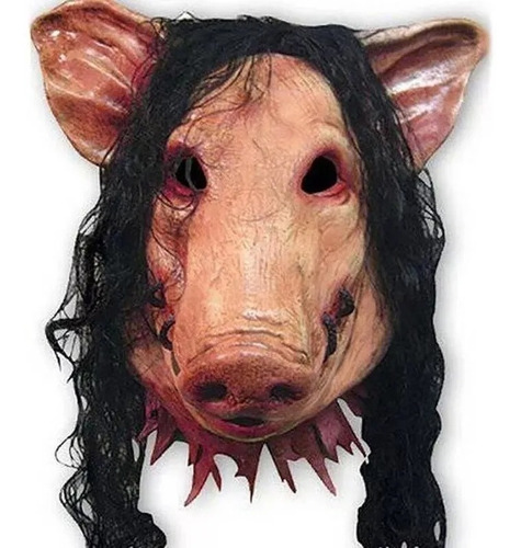 Mascara Cabeza De Cerdo Juegos Mortales Halloween Carnaval