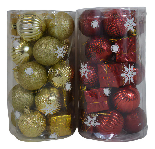 Adorno Navideño- Chirimbolos 5cm X 20 Adorno Navidad - Deco Color Dorado