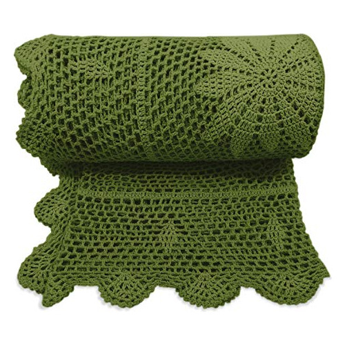 The Boho Throw Cactus 50x60 100 Hecho Mano Algodón Lig...