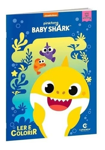 Livro - Ler E Colorir - Baby Shark