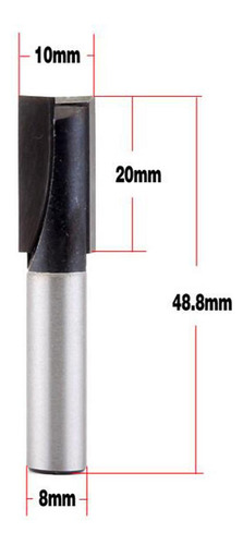 Bottom Cleaning Dado Router Bit 8x10mm