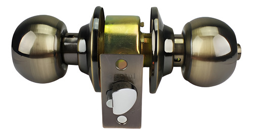 Cerradura Tipo Esfera Para Recamara Laton Antiguo Santul