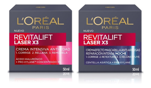 Pack Crema Día + Noche Revitalift Laser