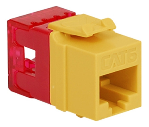 Módulo Keystone Jack Cat 6 Hd Amarillo Icc Ic1078f6yl