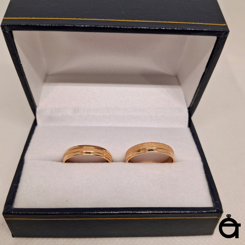 Argollas Matrimonio Oro 18k Planas Satinadas 5g 4mm