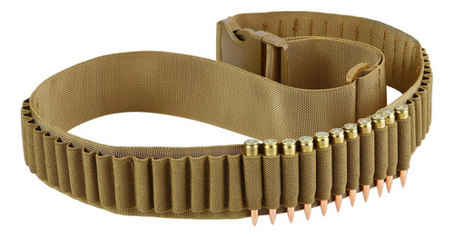 Bandolera Carrillera Rifle 556 762 Tiro Porta Cartuchos Fusi Color Marrón