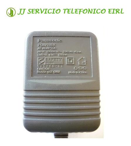 Imagen 4 de 6 de Panasonic Perú - Transformador De Teléfono Inalambrico