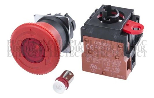 New Omron A22el-m-24a-01 Emergency Stop Switch Aac