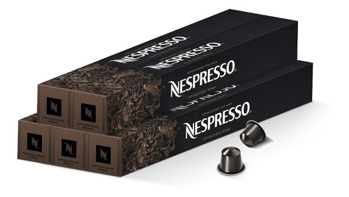 Cápsulas Café Nespresso Ispirazione Roma Pack X 50