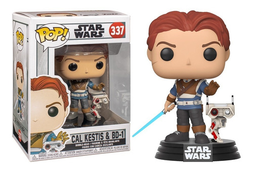 Funko Pop Cal Kestis & Bd-1 #337 Star Wars Caja Detalles