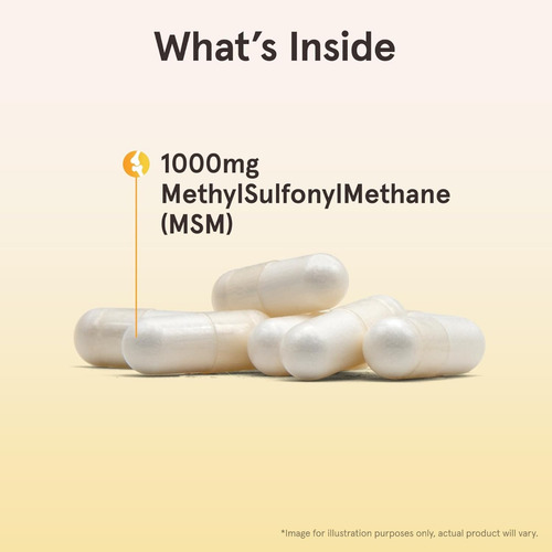 Msm Metilsulfonilmetano 1000 Mg Jarrow Formulas 200 Cápsulas