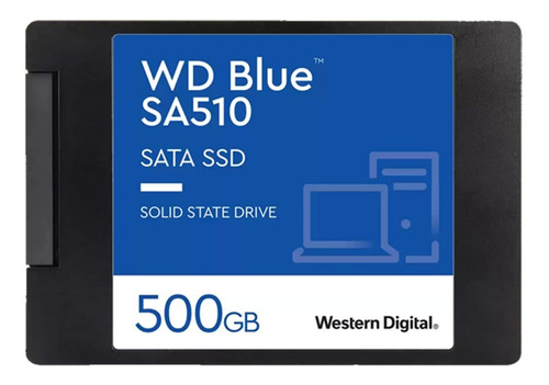 Imagen 1 de 5 de Ssd 500gb Western Digital Disco Duro Solido 2.5 Laptop Pc.