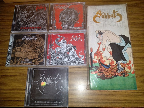 Sabbat Lote 5 Cd's - Long Box - Japan - Thrash/black - Impec